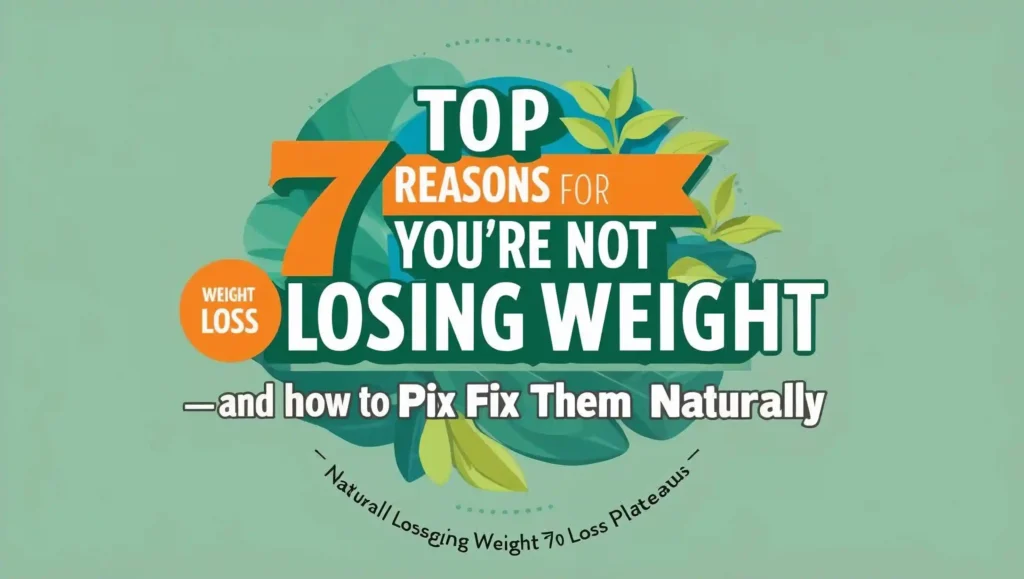 Top 7 Reasons You’re Not Losing Weight — and How to Fix Them Naturally